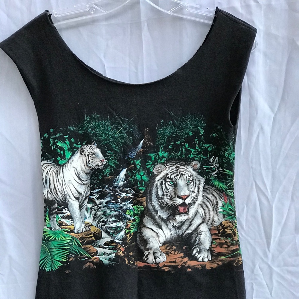 White Tiger T-shirt Dress